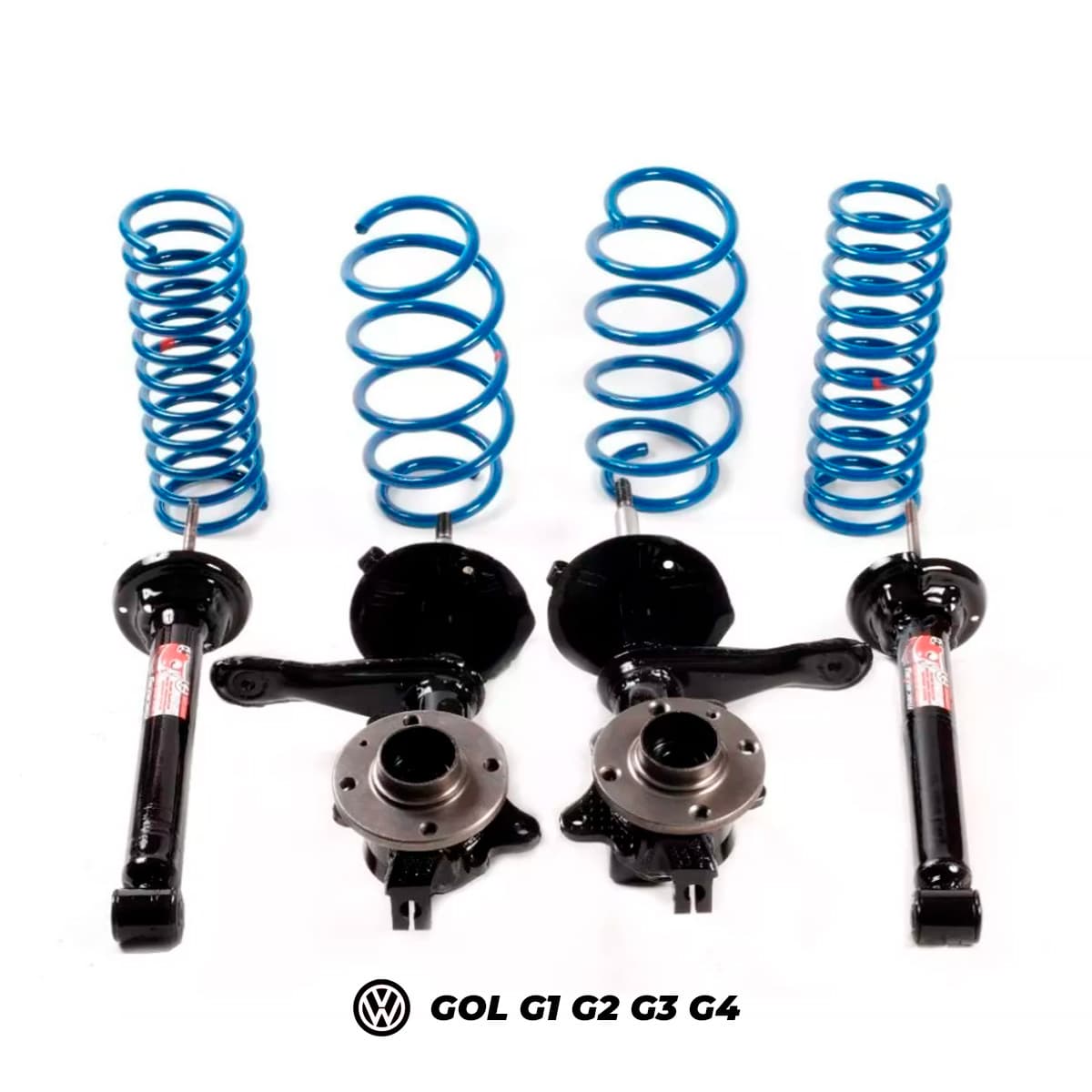 Suspensão Fixa VW Gol G1/G2/G3/G4 com Telescopio KIT Completo — vista alternativa